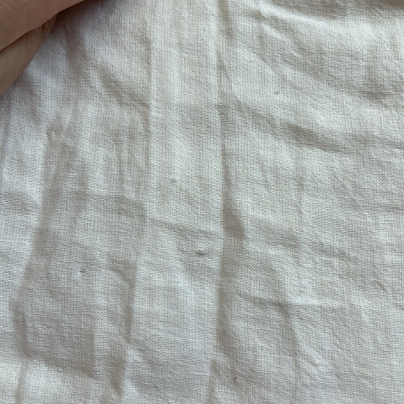 Aritzia Sunday Best Myla White Linen Peter Pan Collar Dress Size Small - Picture 4 of 5